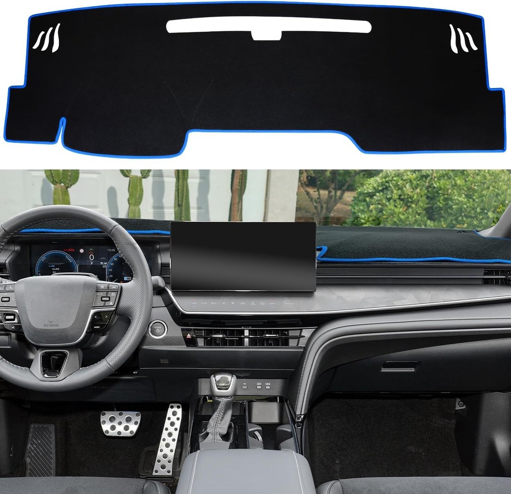 Cover Mat for Accessories 2025 2026, Dashboard Mat, Center Console Cover Blue