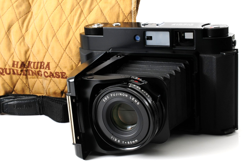[MINT /Strap] Fuji Fujifilm GF670 Professional Black Film Camera From JAPAN #309