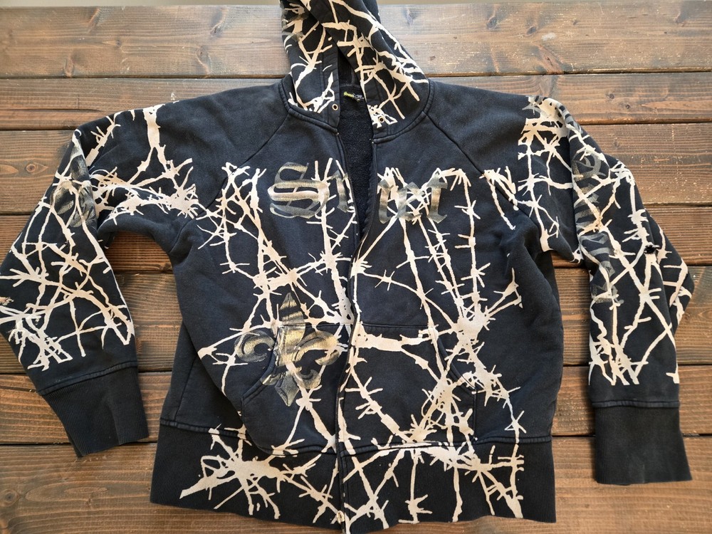 Smet Avant Garde Hoodie Ed Hardy Style Size XL. (Broken Zipper)