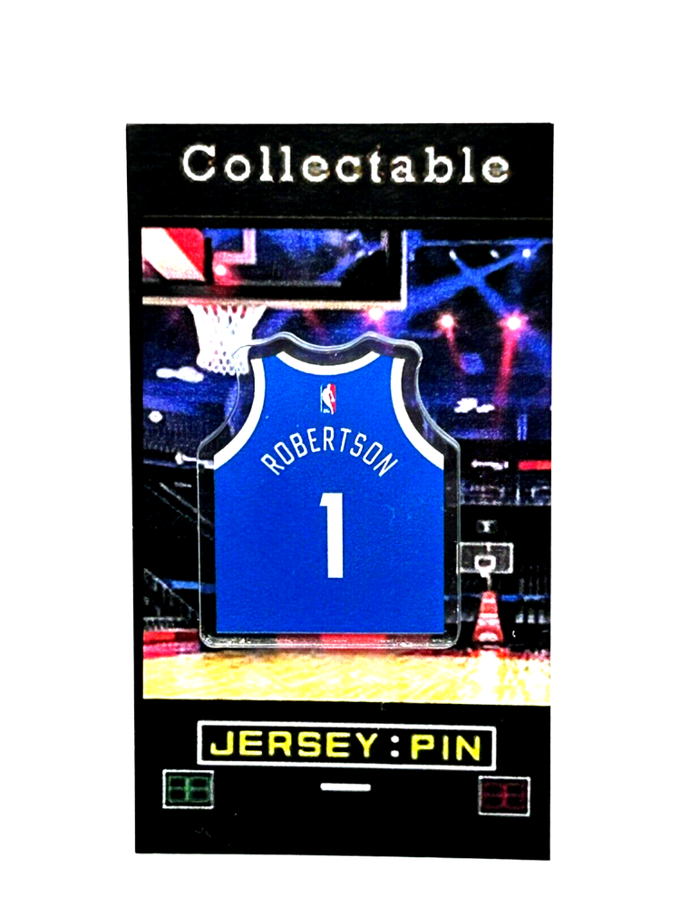 Milwaukee Bucks Oscar Robertson jersey lapel pin-Retro Collectable-FREE SHIP