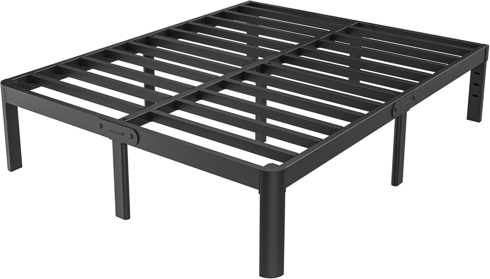 Full Size Bed Frame 16 Inch, Metal Platform Full Bed Frame No Box Spring Needed,