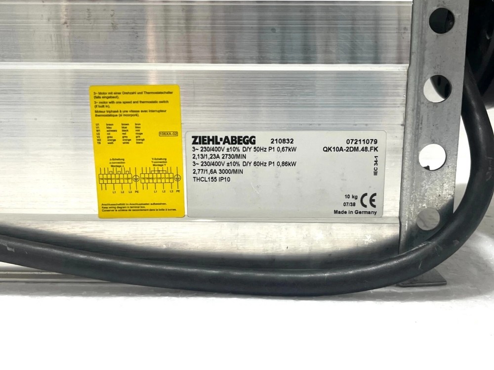 ZIEHL-ABEGG New original cooling fan  QK10A-2DM.48.FK 106876 FedEx  DHL Or UPS