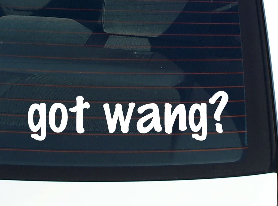 Got Wang Funny Last Name Car Decal Bumper Sticker Vinyl Window Pride