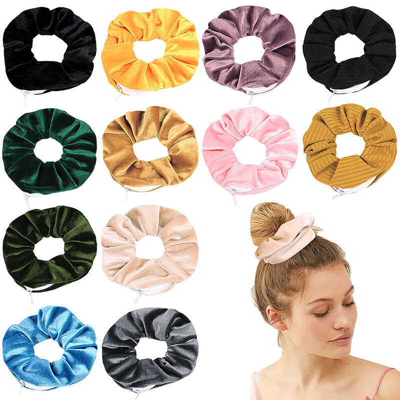 Large Soft Velvet Hair Scrunchies for Ponytails and Bobbles