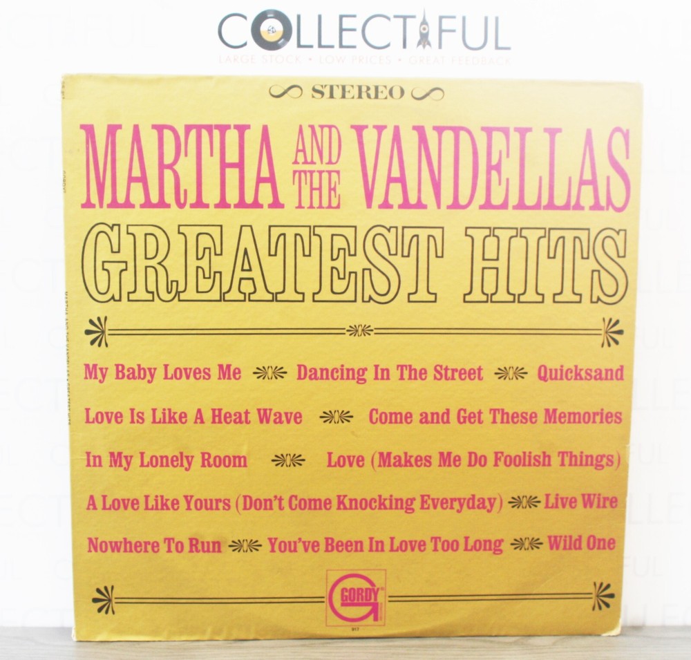 MARTHA & THE VANDELLAS - GREATEST HITS - GORDY TAMLA MOTOWN 1967 - VINYL LP 🔥