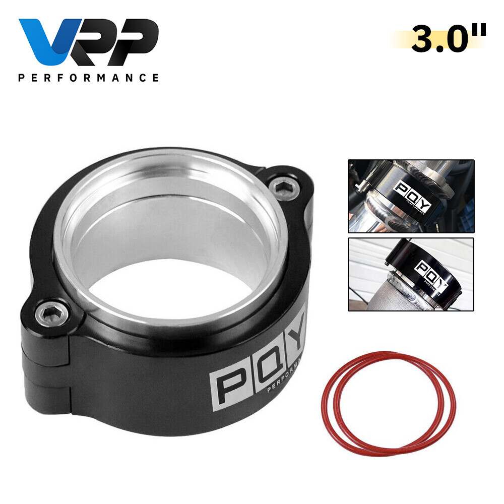 76mm Aluminum V-Band Clamp Kit with Flange for Intercooler Pipes