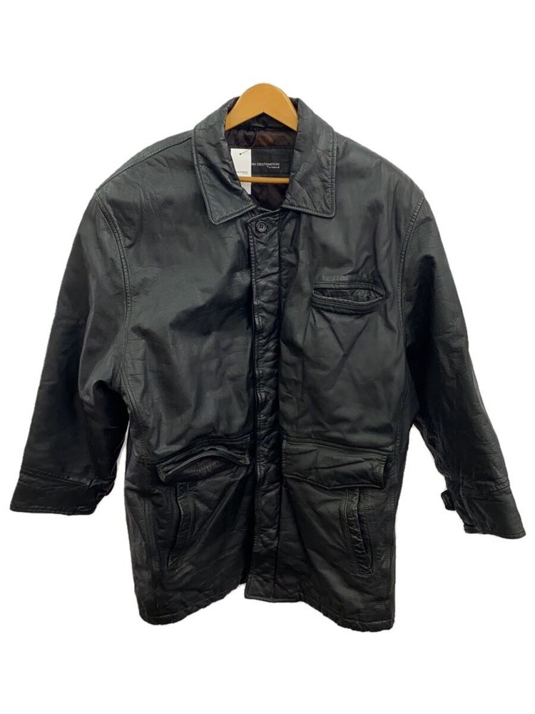Unknown Destination/Leather Jacket Blouson/L/Cowhide/Blk 3403