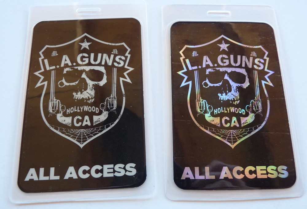 LA Guns All Access Hollywood Concert Tour Backstage Pass Laminate D17