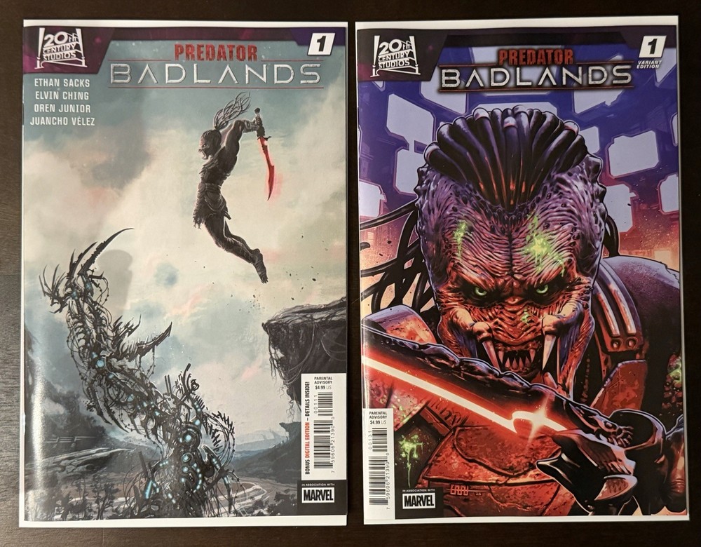 PREDATOR BADLANDS #1 COVER A + C 1ST PRINT MARVEL 2025 Unread Movie Rare Key Pic