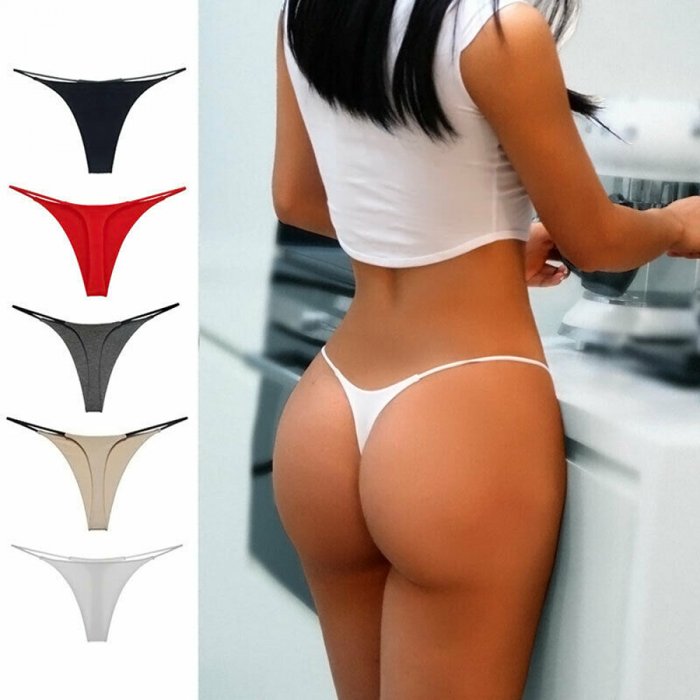 Women's Sexy G String Thong Panties Low Rise Strappy Bikini Knicker Underwear