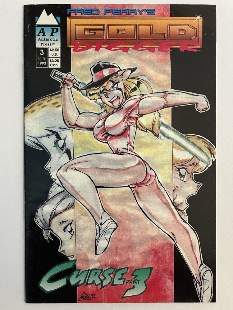 Fred Perry Gold Digger 3 Antarctic Press 1993 Rare Low Print HTF VF NM  