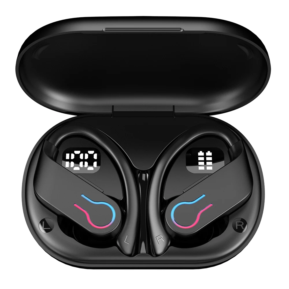 Q63 Bluetooth 5.3 Wireless Sports Earphones with 200H Battery IPX Waterproof