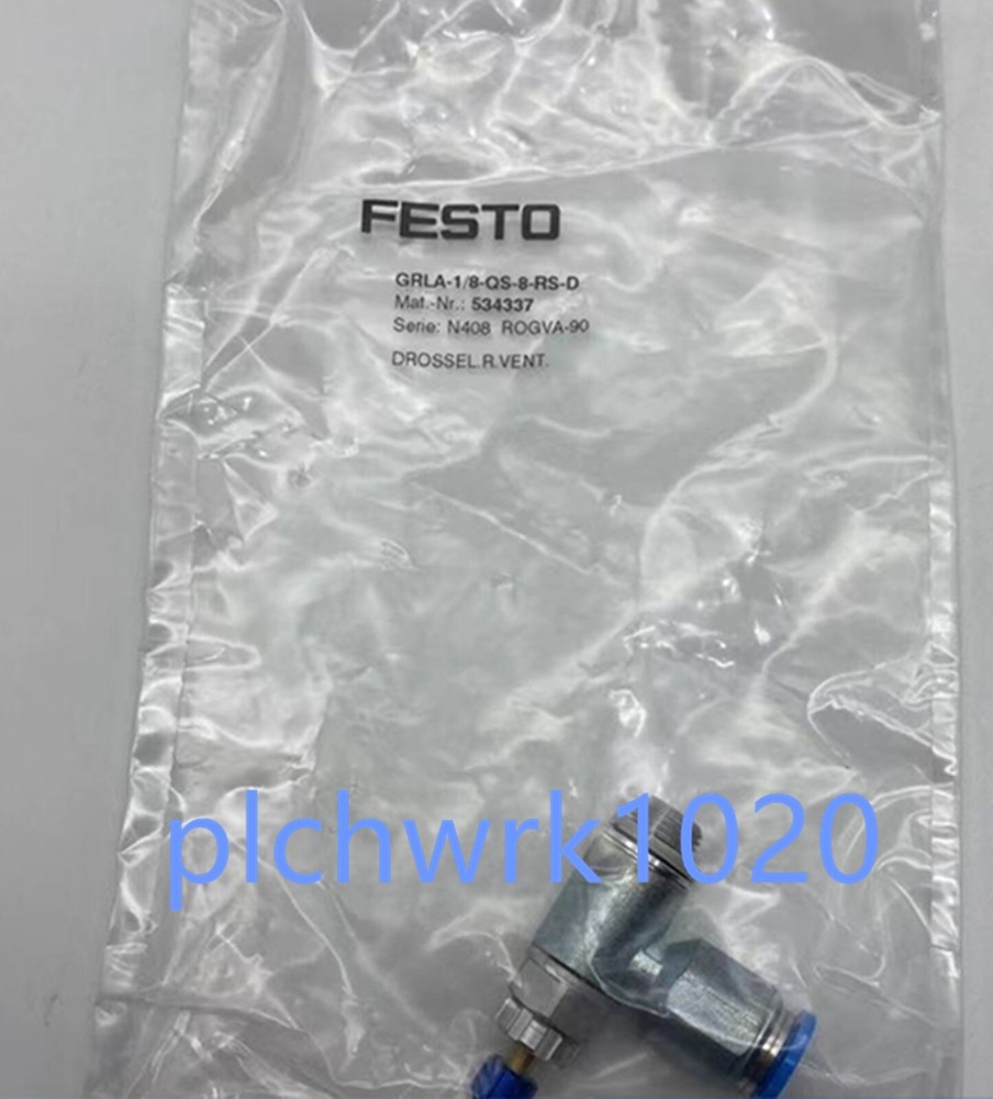 FESTO GRLA-1/8-QS-8-RS-D Throttle Valve 534337 New In Box