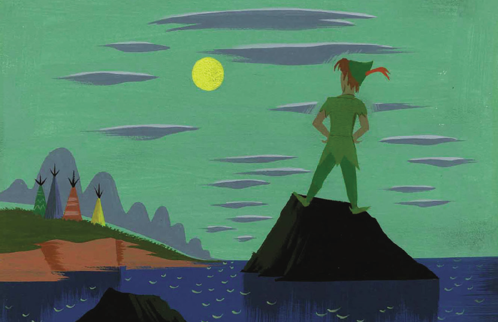 Mary Blair Peter Pan Indian Village Disney Vintage Concept Art Poster