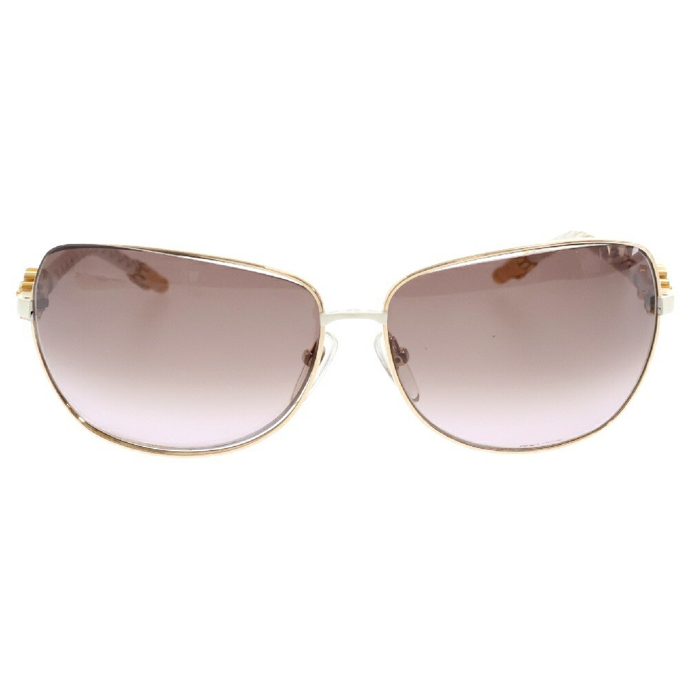 Chrome Hearts Quim Tear Drop Leather Temple Sunglasses Glasses Used B Color Whit