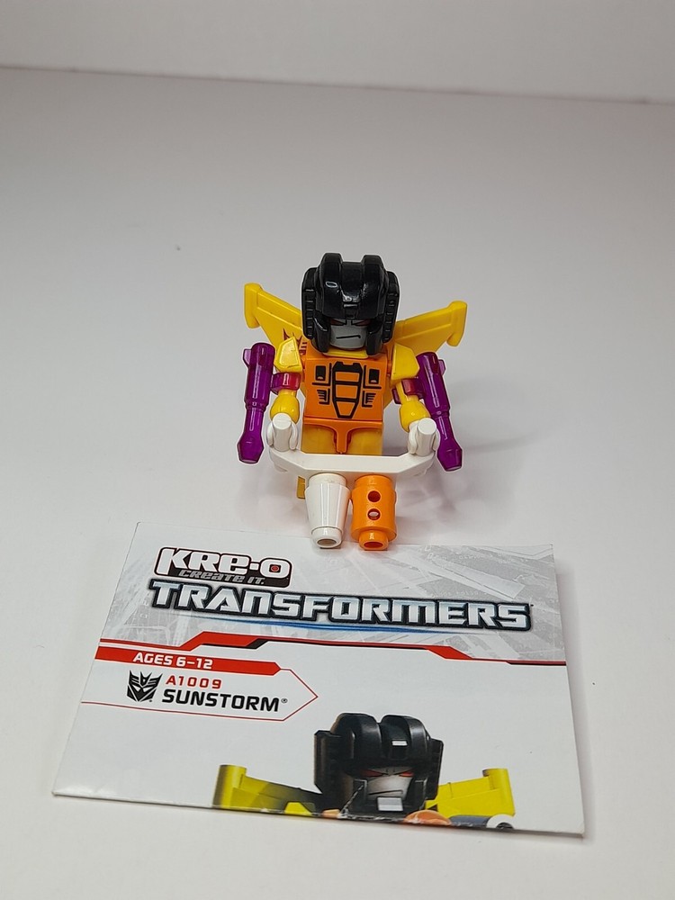 KRE-O Transformers Sunstorm 100% Complete Used Set