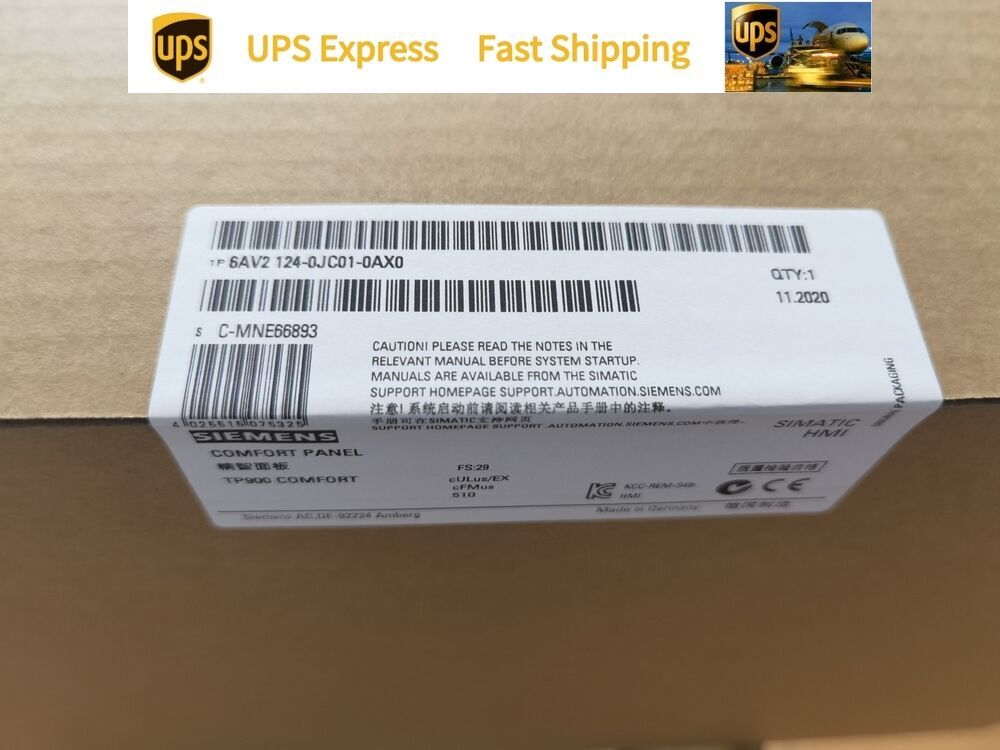 6AV2124-0JC01-0AX0 Siemens simatic Touch Panel 6AV2 124-0JC01-0AX0 Spot Goods