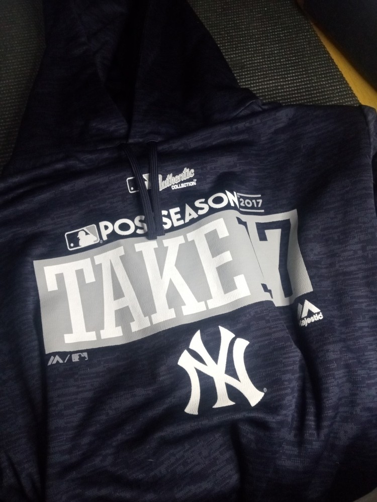 2017 New York Yankees Postseason Take17 Majestic Hoodie