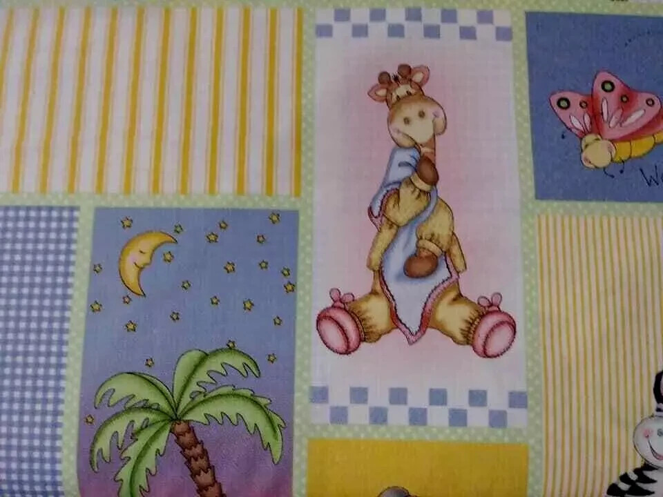 bazooples jungle babies fun fabric elephant piece 16 by 15.5 inch 1pc