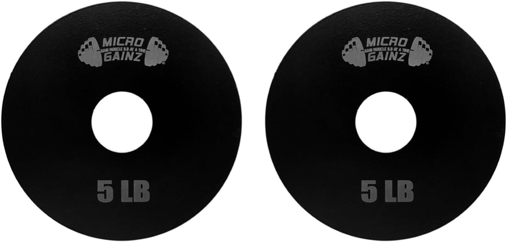 Steel Olympic Barbell Weight Set of 2 Plates, 2.5Lb, 5Lb or 10Lb, Plate Set Desi