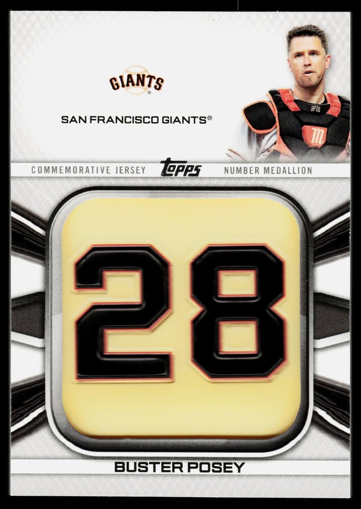 2022 Topps Jersey Number Commemorative Buster Posey San Francisco Giants