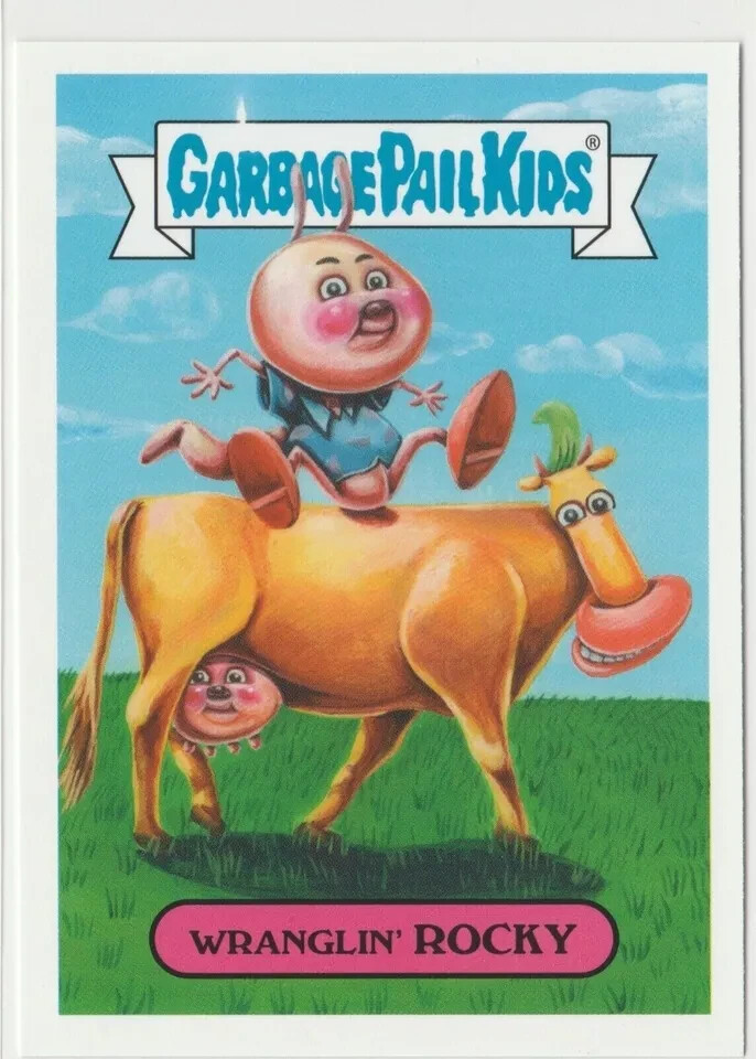 Wranglin Rocky 3a Garbage Pail Kids GPK 2019 We Hate the 90s Trading Card