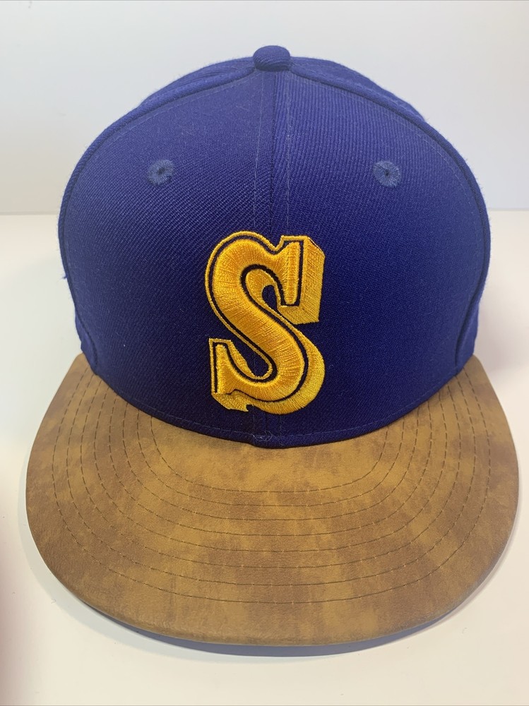 Vintage Seattle Mariners Hat New Era Authentic 9 Fitted H26
