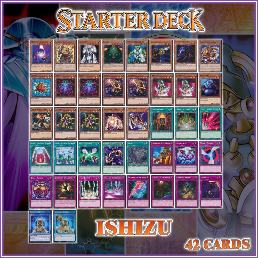 ISHIZU Fairy Starter Deck 42 with Zolga Mudora Keldo Kelbek for YuGiOh Duelist Kingdom