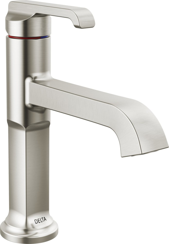 Delta 589-DST Tetra 1.2 GPM 1 Hole Bathroom Faucet - Lumicoat Stainless