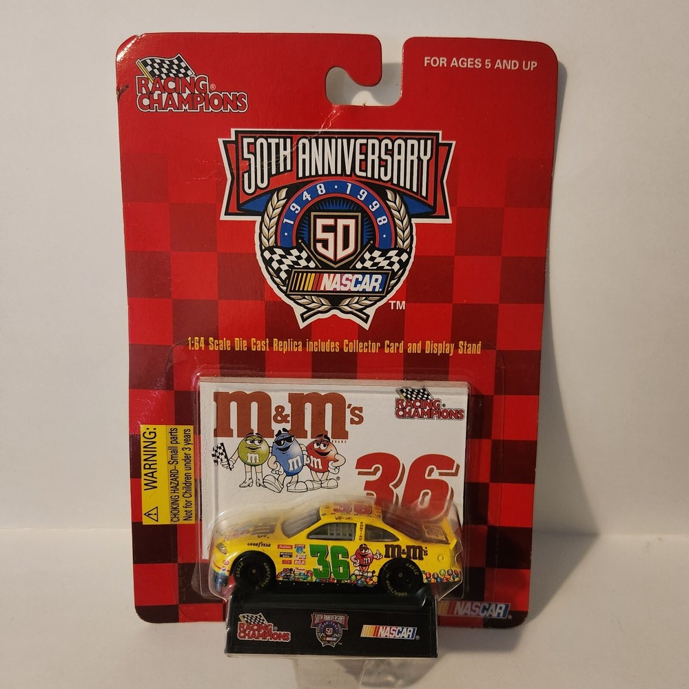 1998 NASCAR 50th Anniversary Pontiac Grand Prix M&Ms #36 Diecast Car