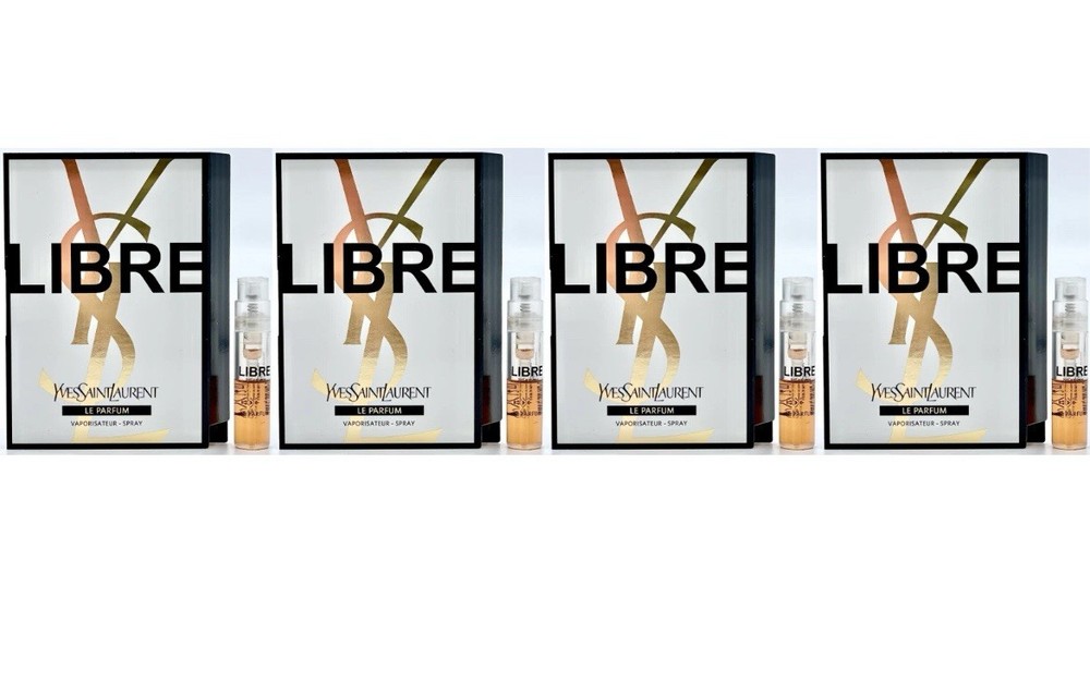 4x LIBRE LE PARFUM By YSL YVES SAINT LAURENT Women 0.04oz /1.2ml ea Spray Sample