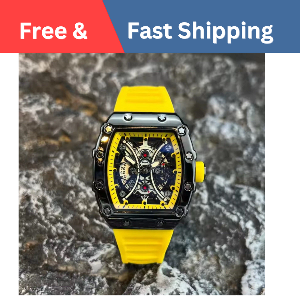 Orologio Richard Fashion Style Rapper Mille Yellow