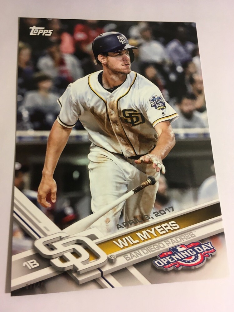 2017 Topps Opening Day Wil Myers Padres 5x7 127 Serial Numbered 01/49