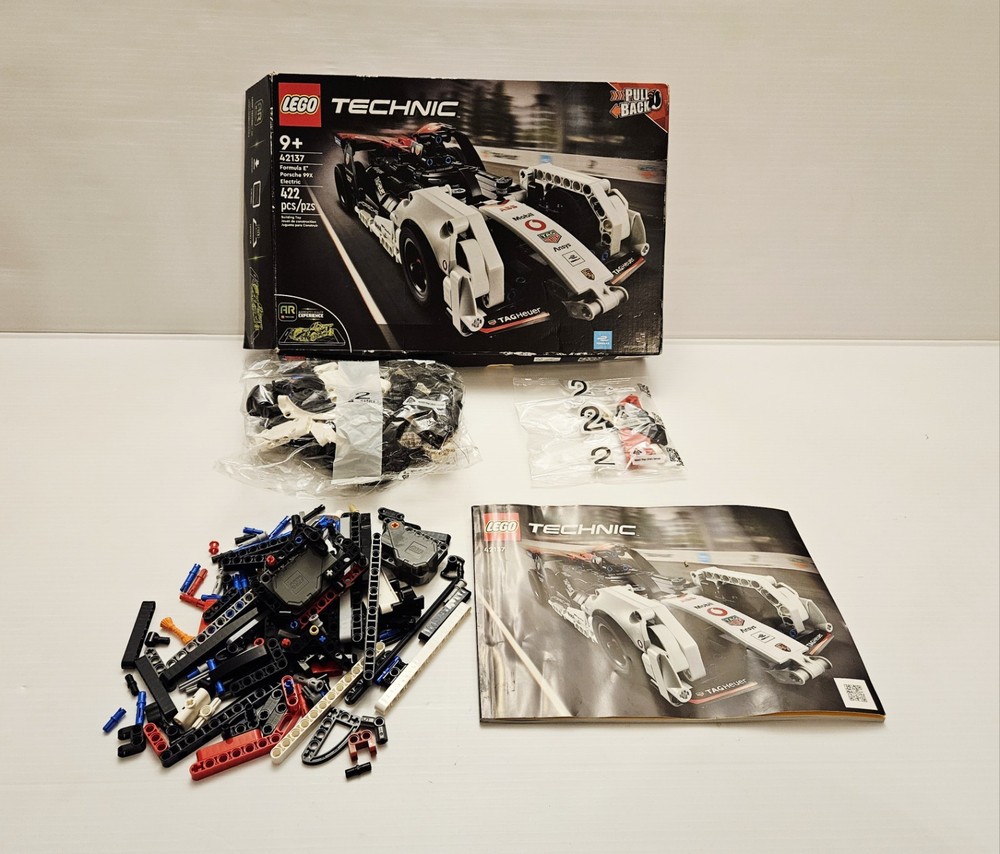 LEGO Technic Formula E Porsche 99X 42137 Incomplete Set Pre‑Owned