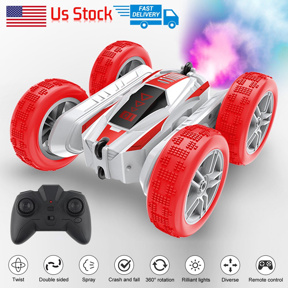 1:16 Rc Toy Car Spray RC Cars 2.4G LED -High Speed Remote Control Car 4WD Truck.
