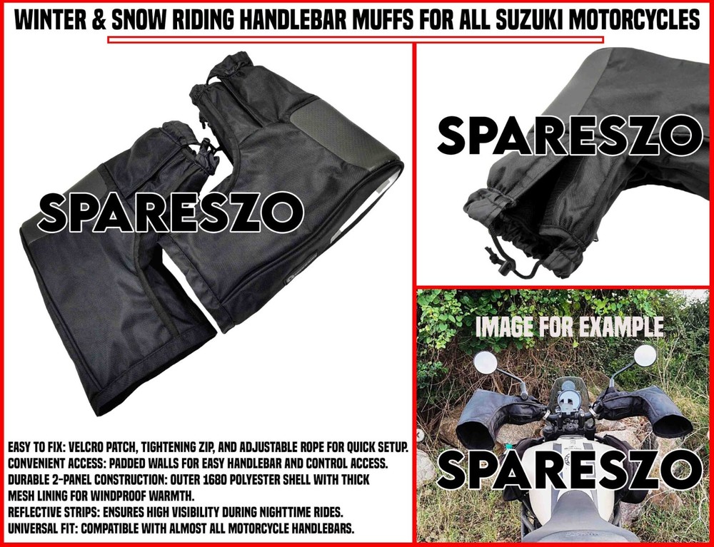 Winter Snow Handlebar Muffs for All Suzuki Motorcycles