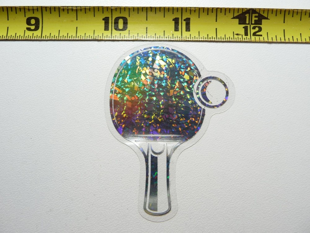 Holographic Ping Pong Paddle Decal for Table Tennis Sports