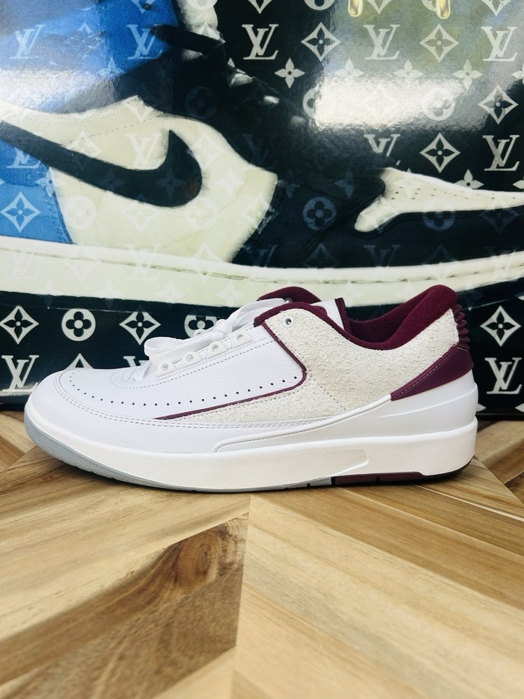 Nike Air Jordan 2 II Retro Low Cherry Burgundy Crush DV9956-103 Men’s 12