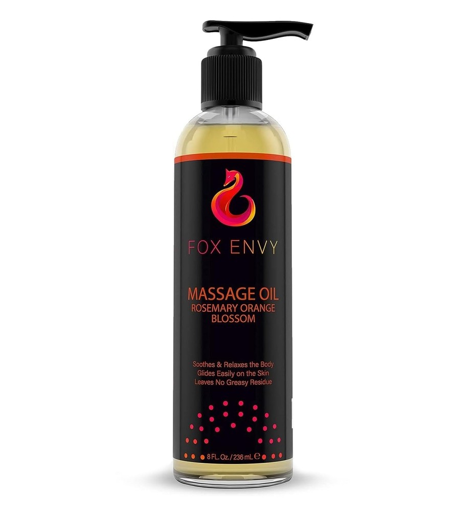 Fox Envy Vanilla Scented Moisturizing Body Massage Oil 8 fl oz