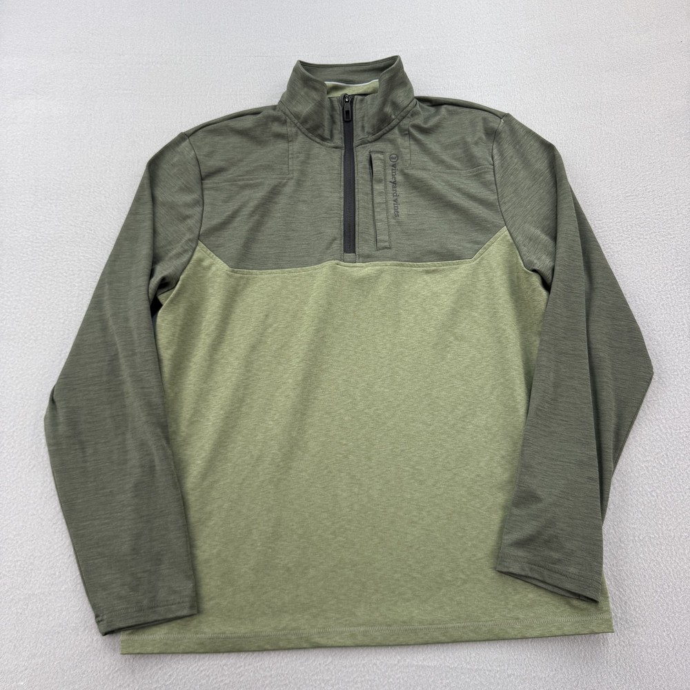 Vineyard Vines Pullover Mens Medium Shep Shirt Half Zip OTG On-The-Go Outdoor