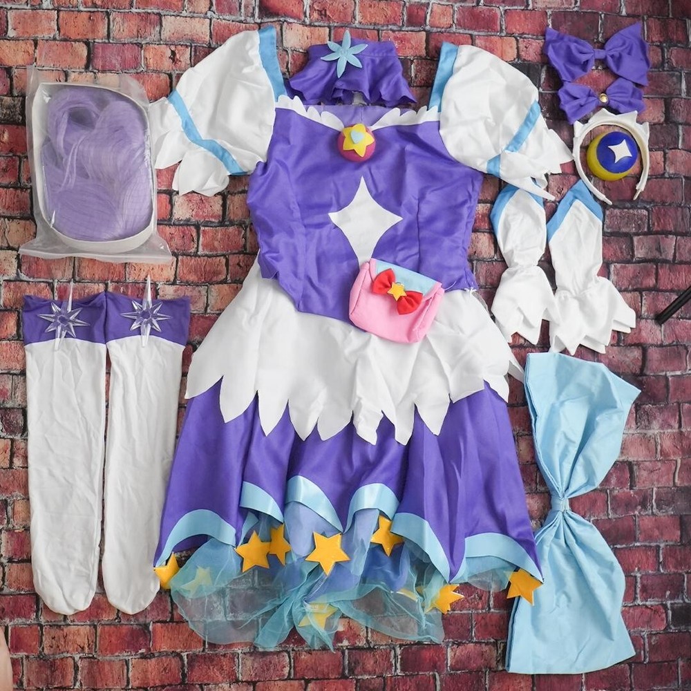 Star Twinkle Pretty Cure Cure Selene Cosplay Costume wigs and accessories