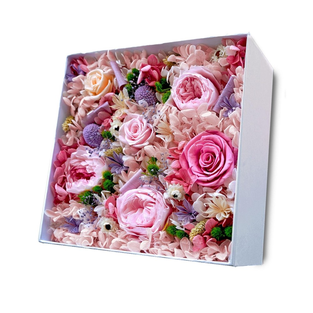 Rose & Beyond Box Bouquet, Preserved Fresh Flowers for Delivery, Birthday Gif...