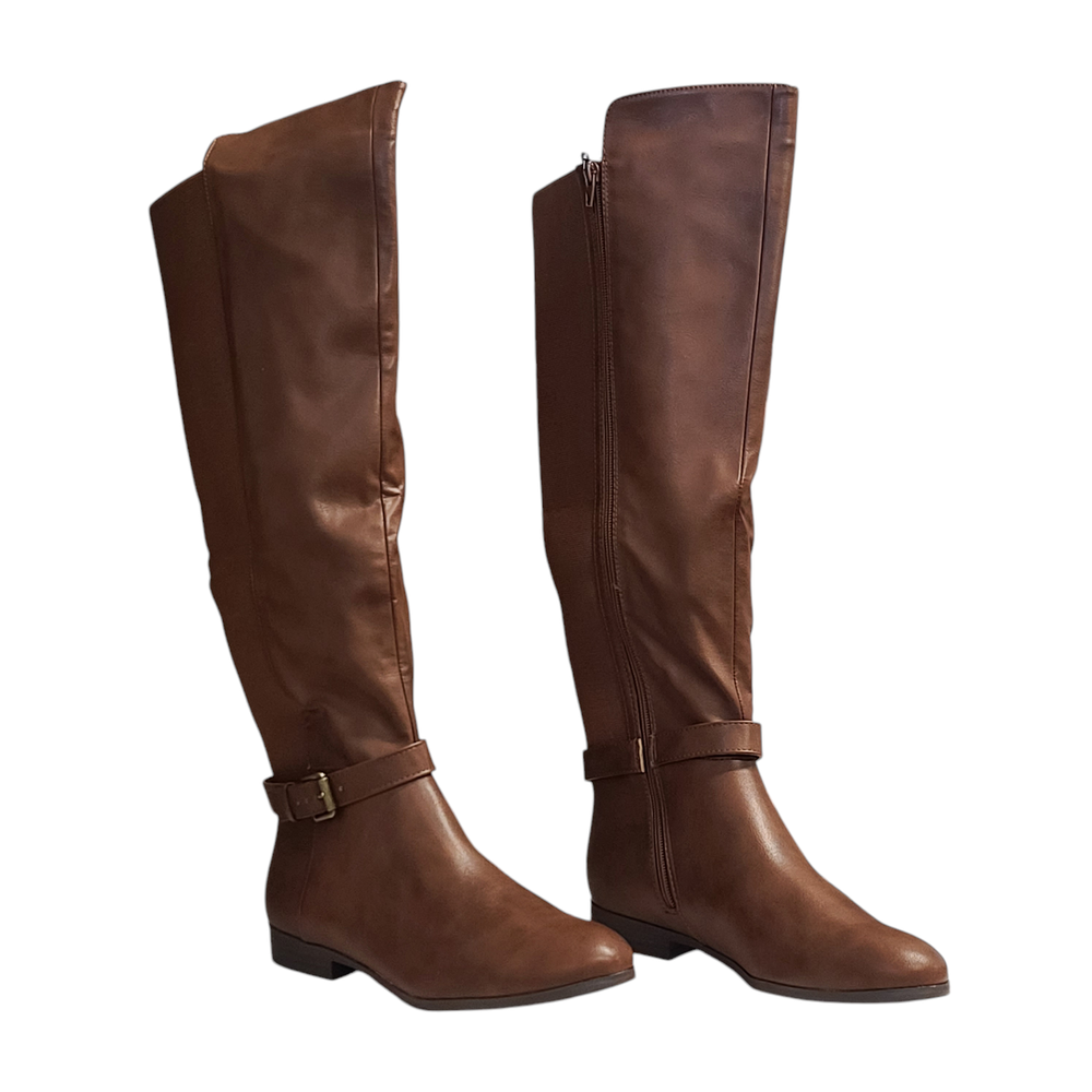 Style & Co Womens Kimmball Dark Brown Over-The-Knee Boots Size 8M