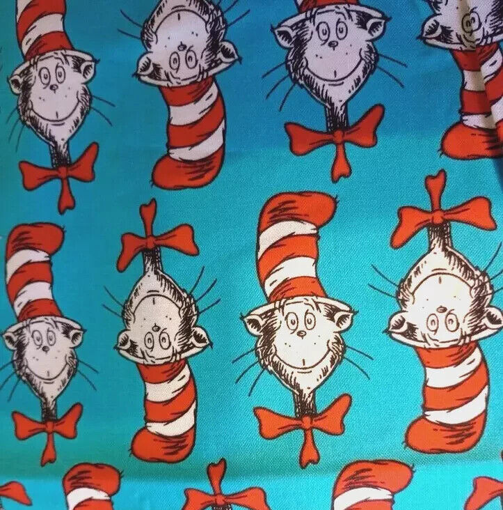 dr seuss cat hat fun fabric 21 by 19.5 inch character 1pc