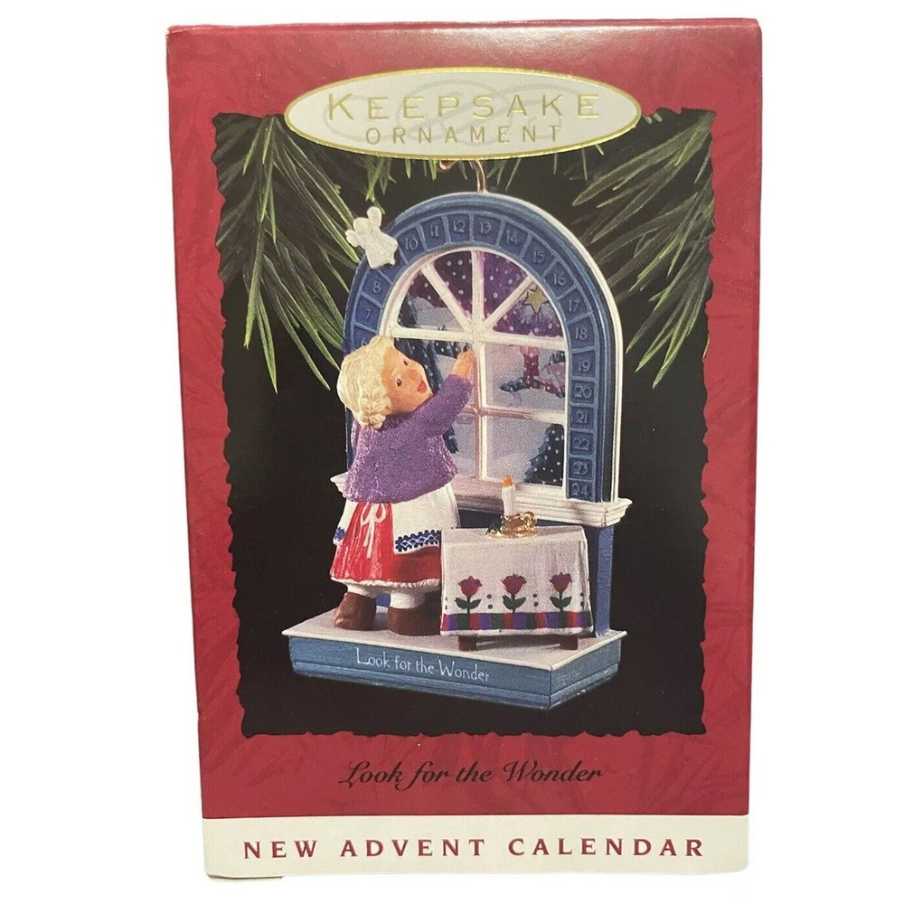 Look for the Wonder Advent Calendar Hallmark Keepsake Ornament Angel Slider 1993