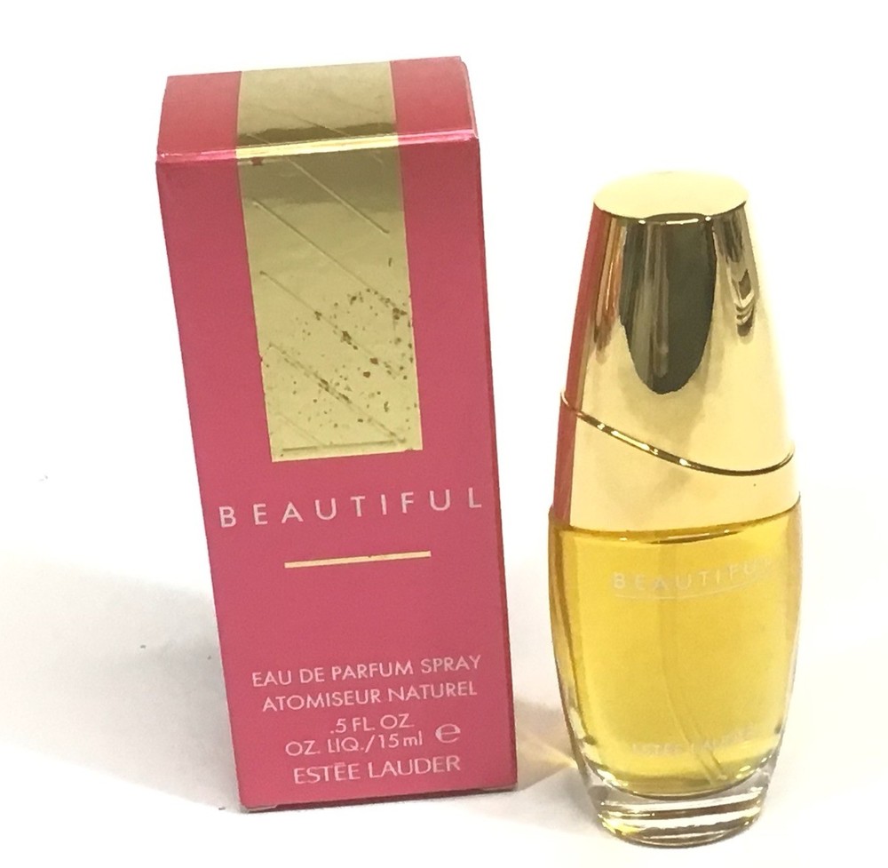 Vintage Estee Lauder BEAUTIFUL Eau De Parfum Spray .5 oz New in Box
