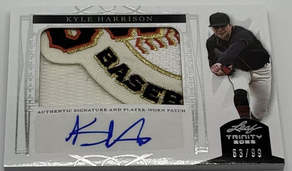 Kyle Harrison RC Auto RARE 5 Color PATCH 63/99 San Francisco Giants Super RARE