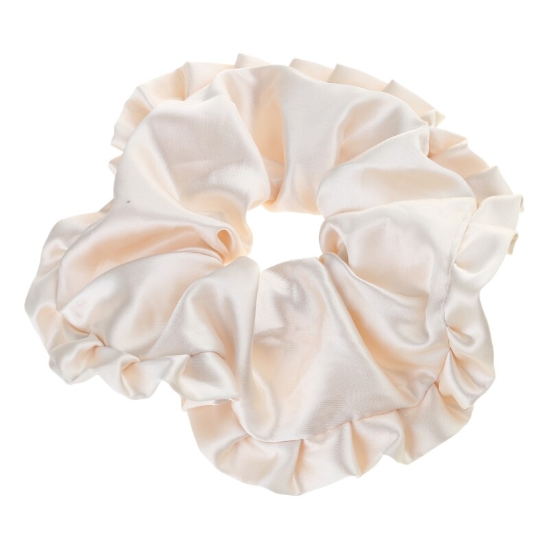 Oversized Satin Hair Scrunchies for Ponytails and Headwear