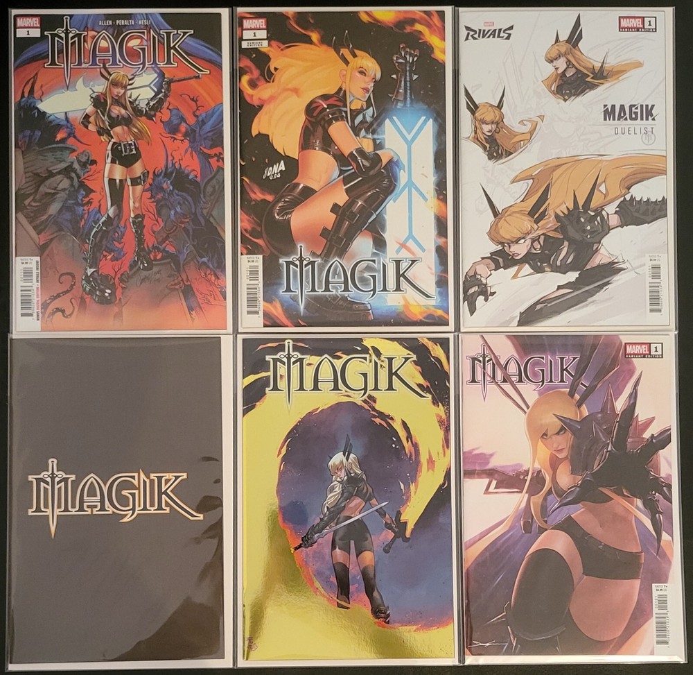 Magik #1, Lot, 6 Standard Covers, NM or Better