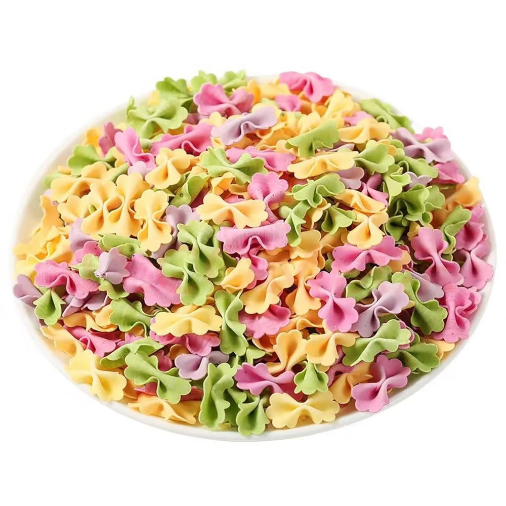 Colorful butterfly-shaped veggie pasta quick-cook lunch family meal